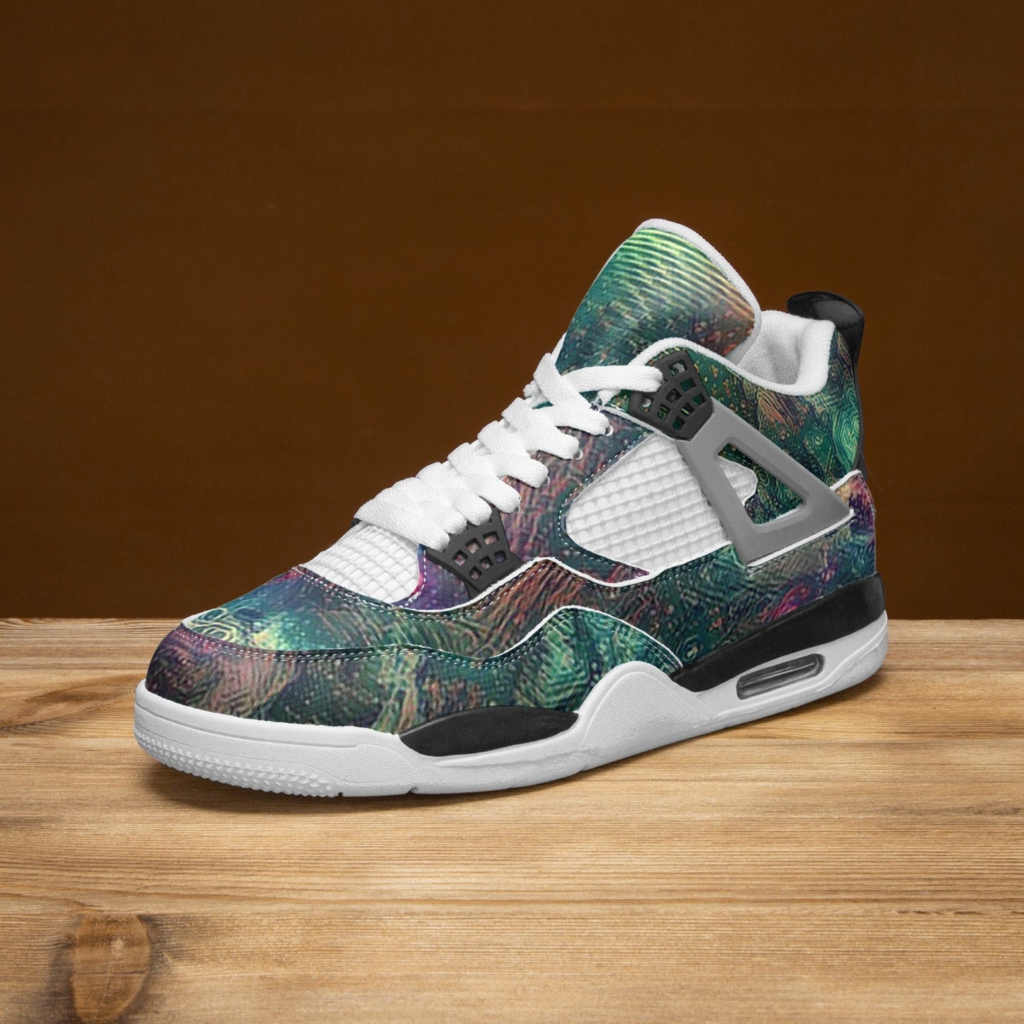 Imagined AJ4 Basketball Sneakers -White Sole