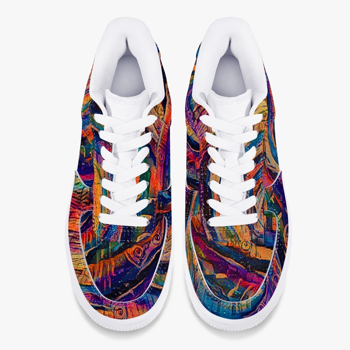 Sunset Whirlpool AF1 Low-Top Leather Sports Sneakers