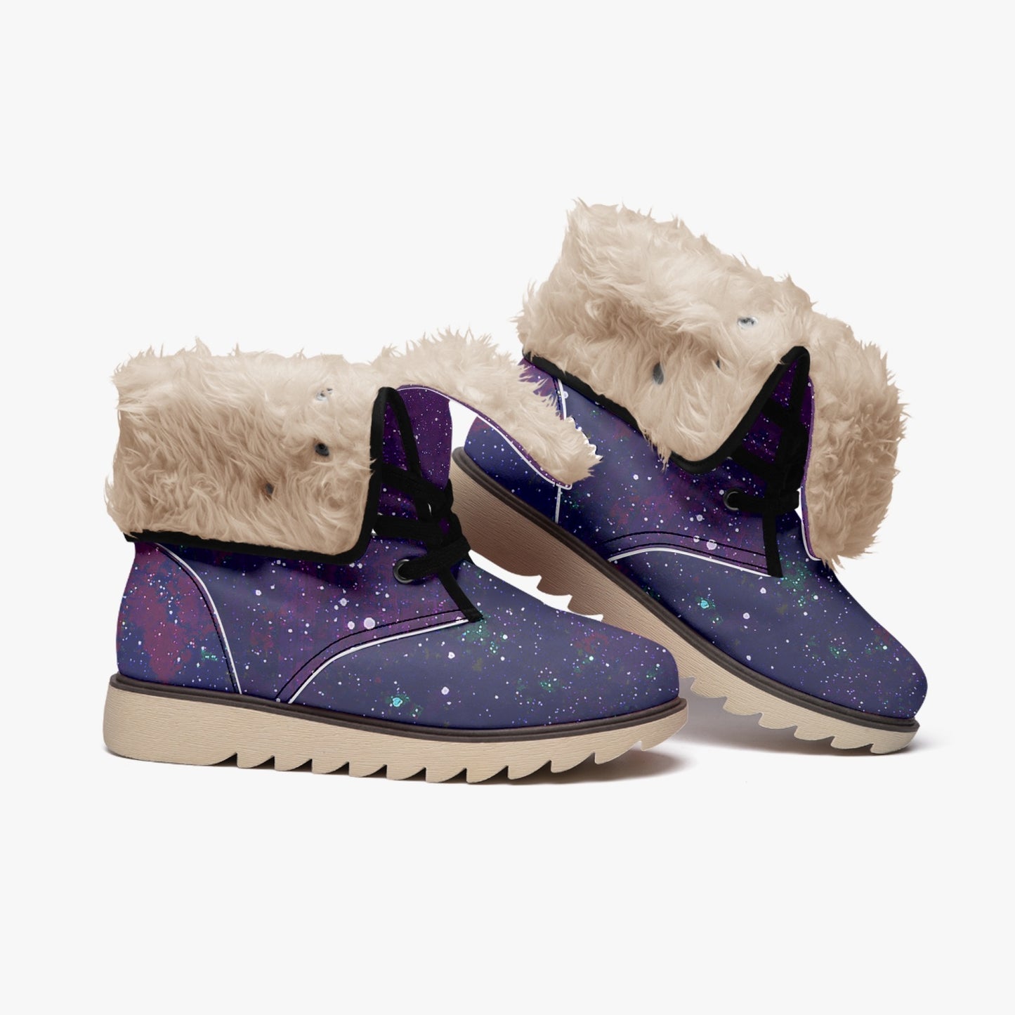 Galactic Atmosphere Cotton-pad Fur Lining Boots