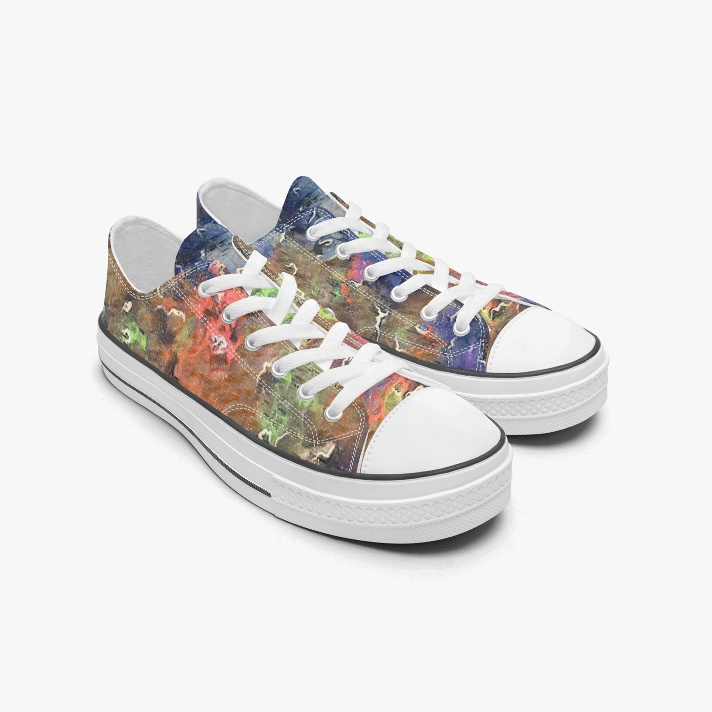 Space Storm Low Canvas Shoes-White sole