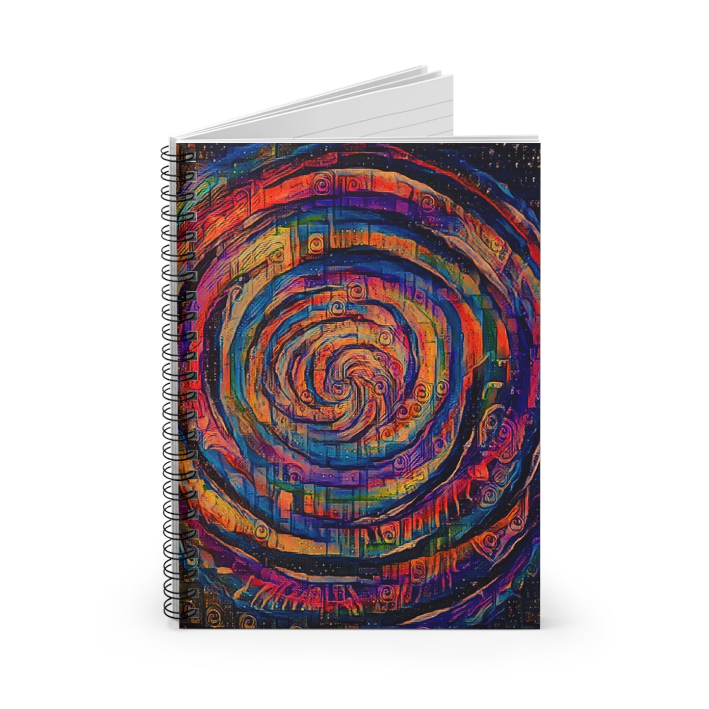 Sunset Whirlpool Spiral Notebook - Ruled Line