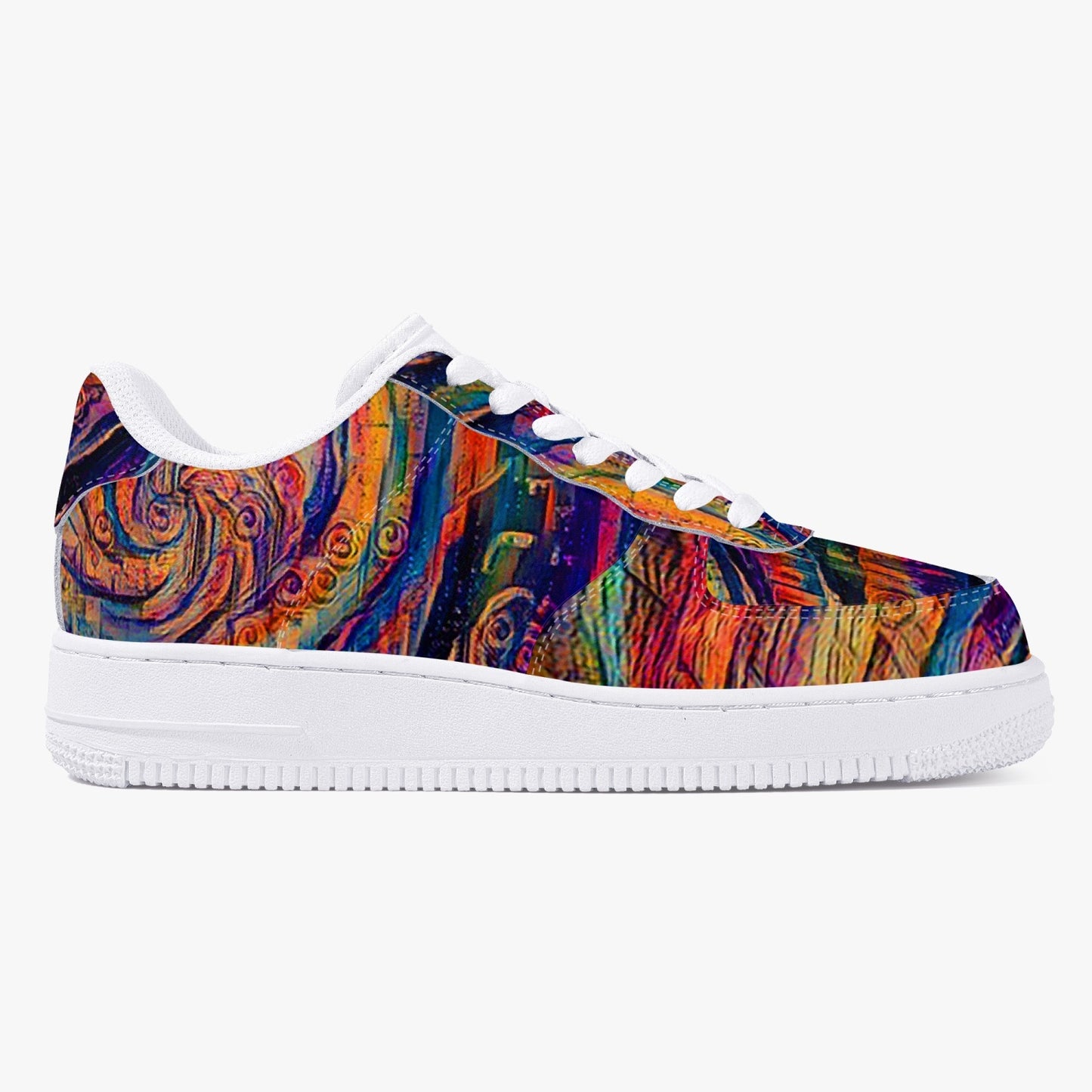 Sunset Whirlpool AF1 Low-Top Leather Sports Sneakers