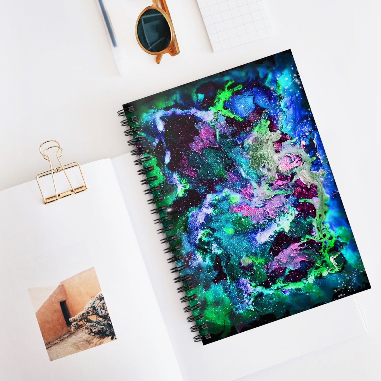 Galaxy Spiral Notebook - Ruled Line