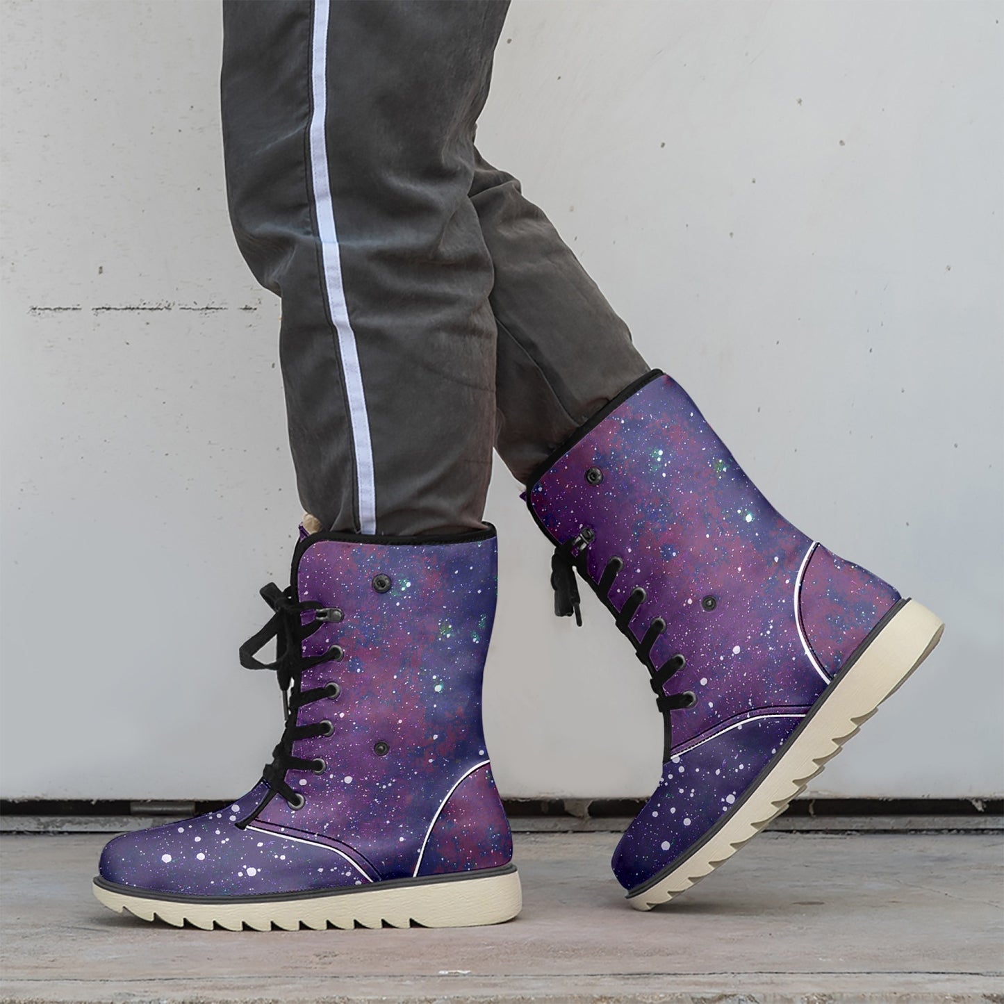 Galactic Atmosphere Cotton-pad Fur Lining Boots