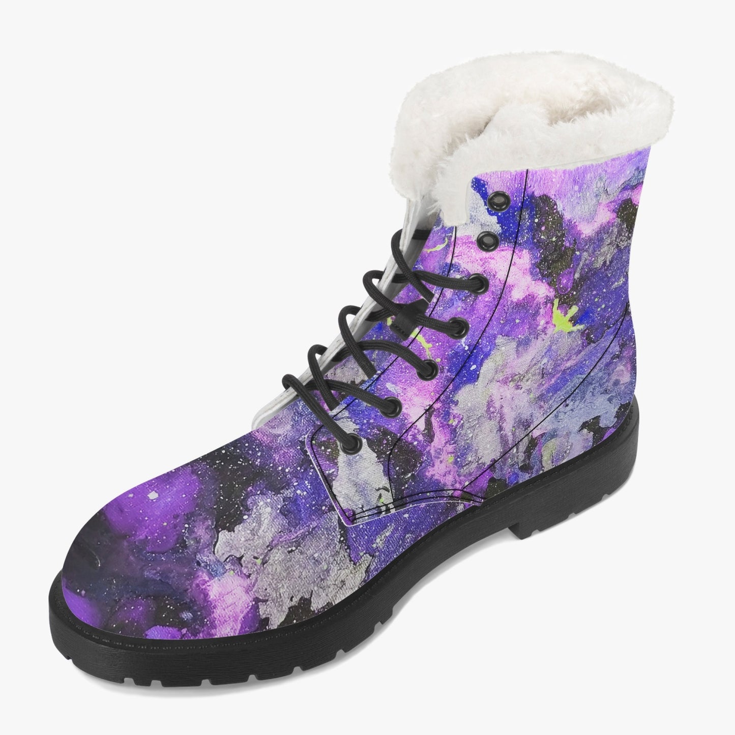 Fly High Faux Fur Leather Boots