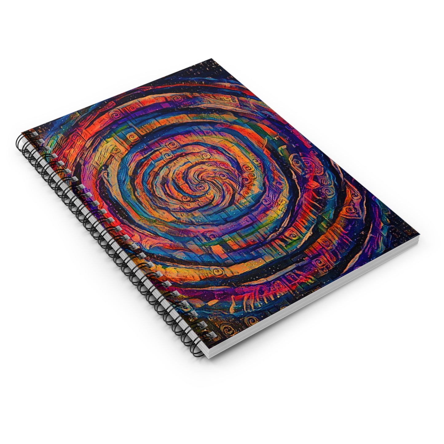Sunset Whirlpool Spiral Notebook - Ruled Line