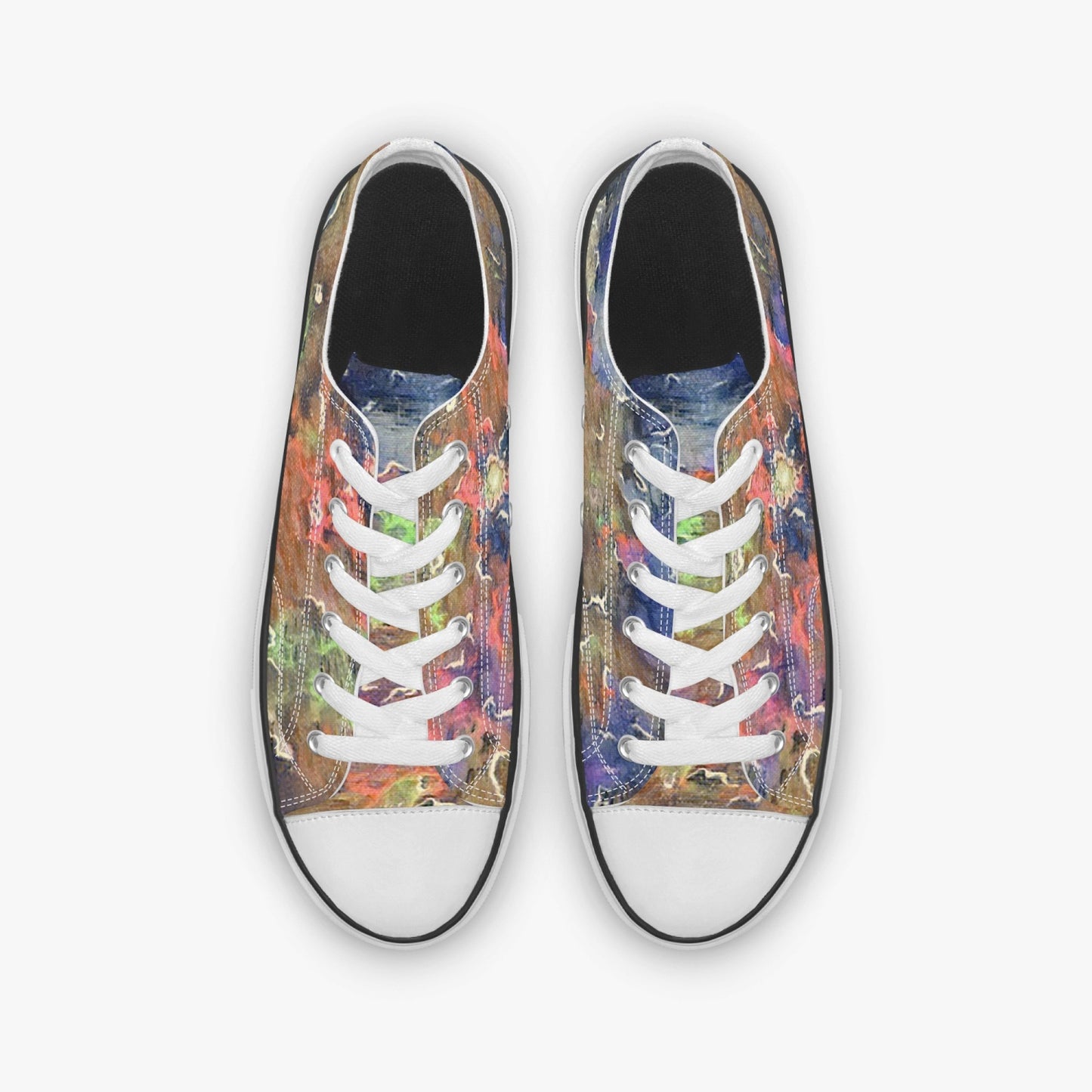 Space Storm Low Canvas Shoes-White sole
