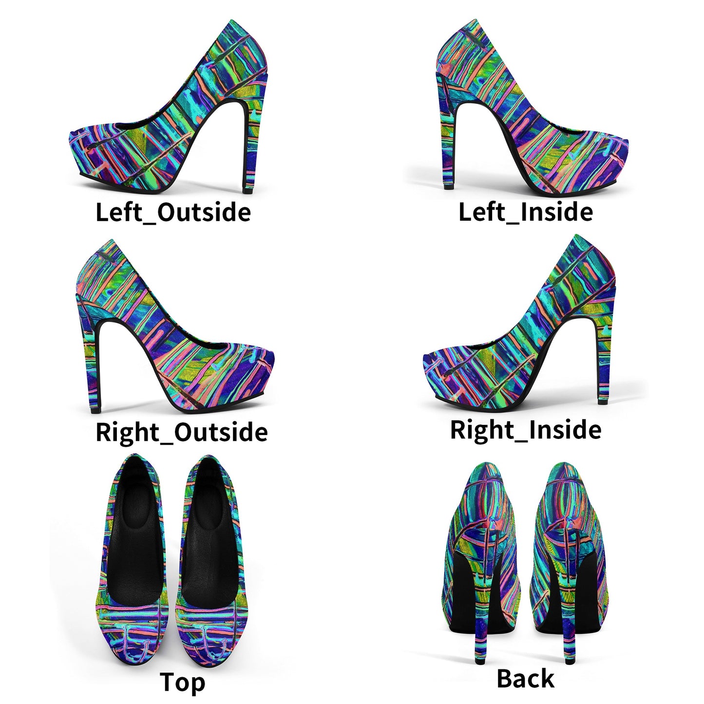Drip Women Platform Pumps 5 Inch High Heels