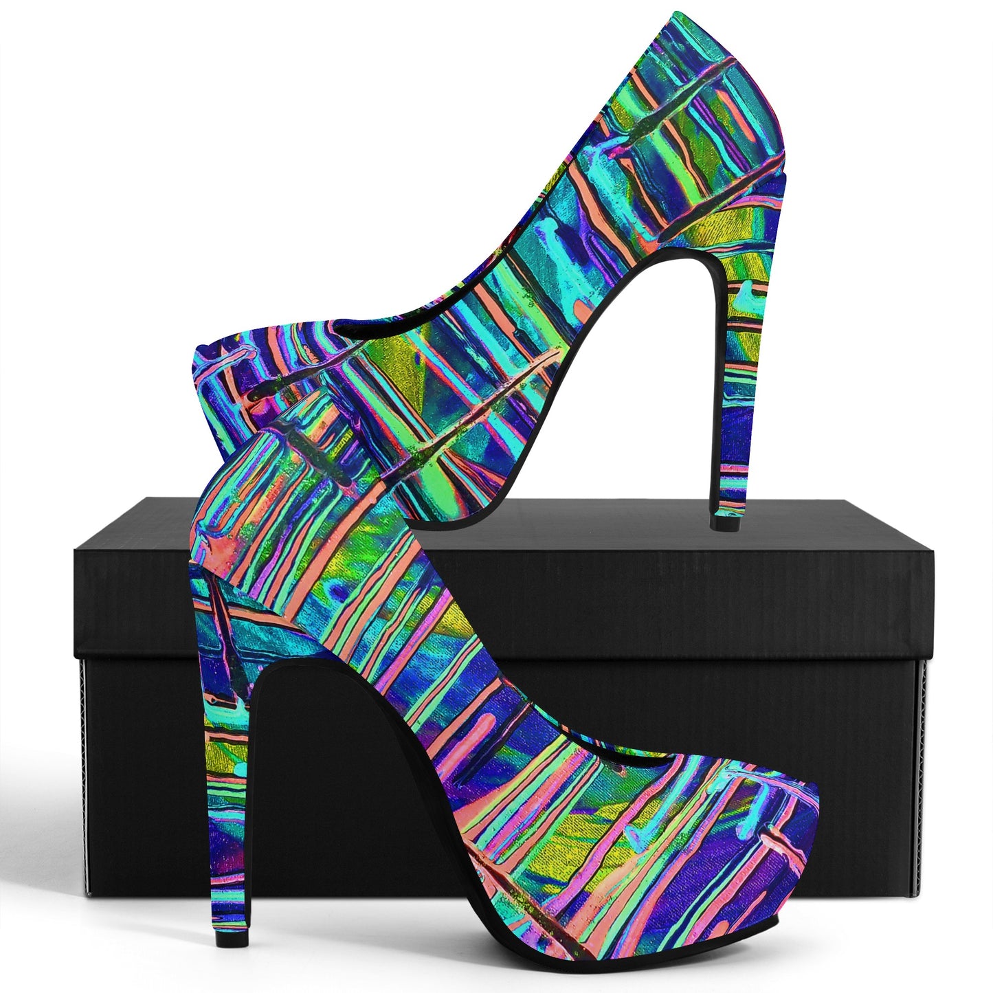 Drip Women Platform Pumps 5 Inch High Heels