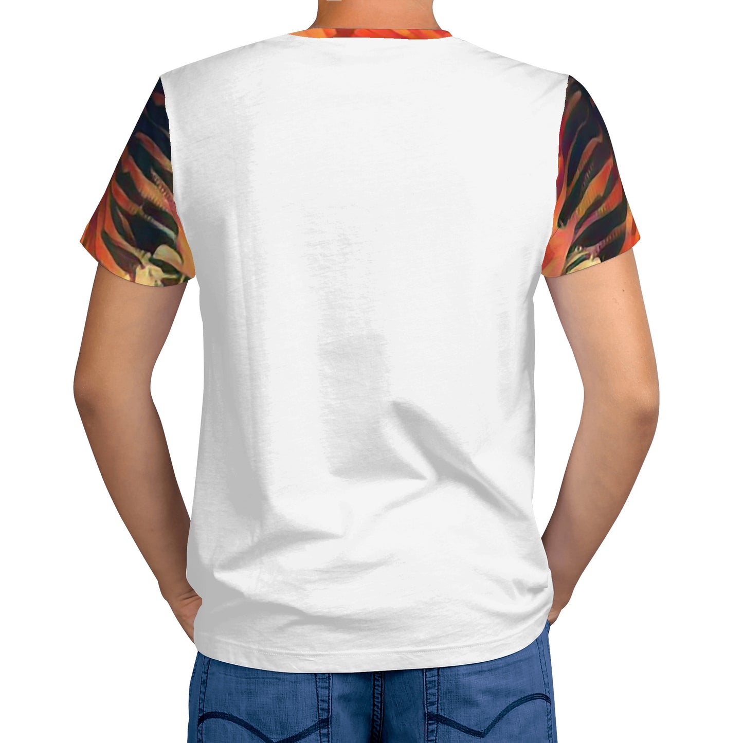 Tiger on Fire Mens T-shirt