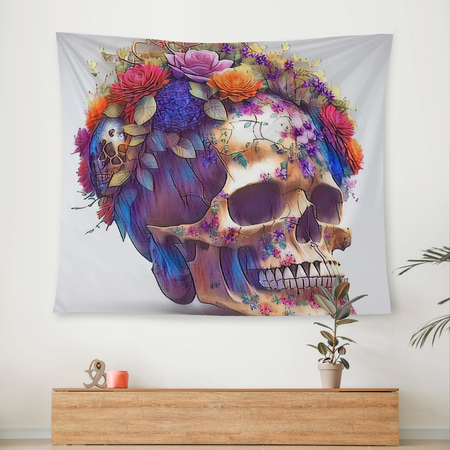 Sugar Skull Wall Tapestry