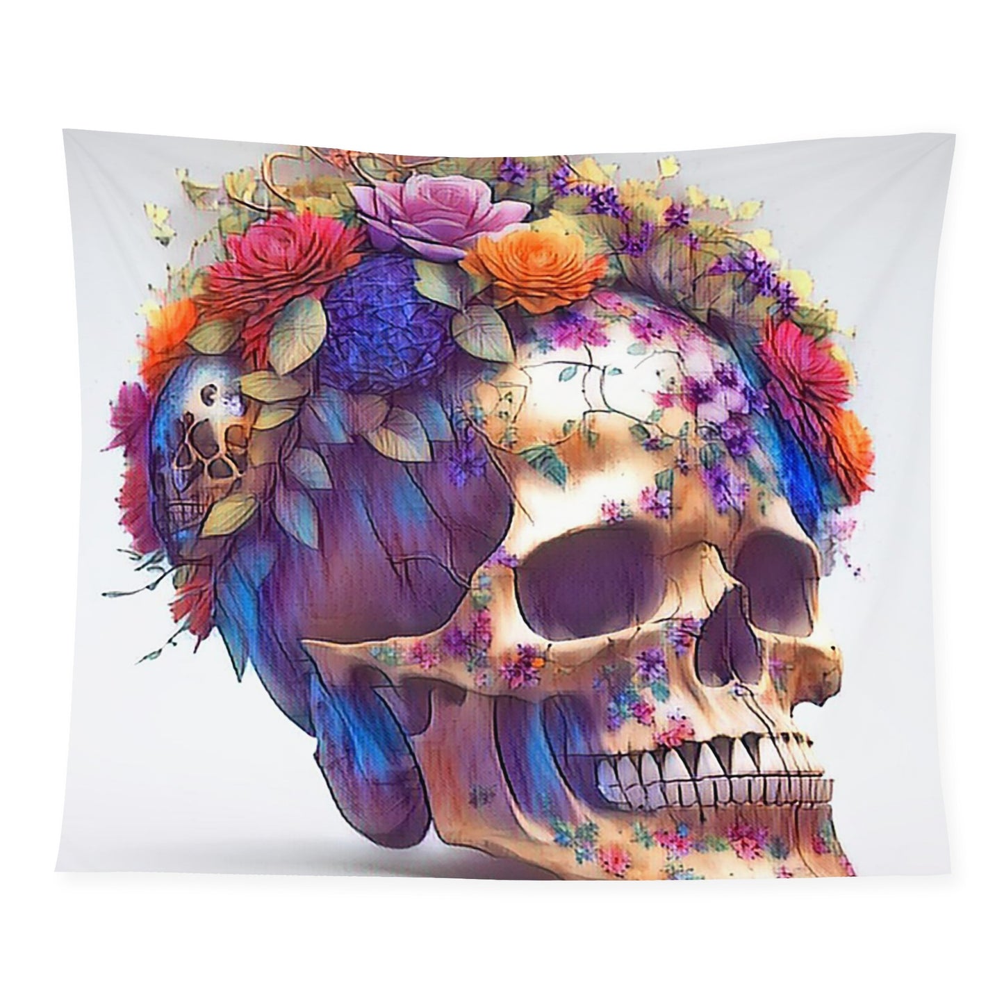 Sugar Skull Wall Tapestry