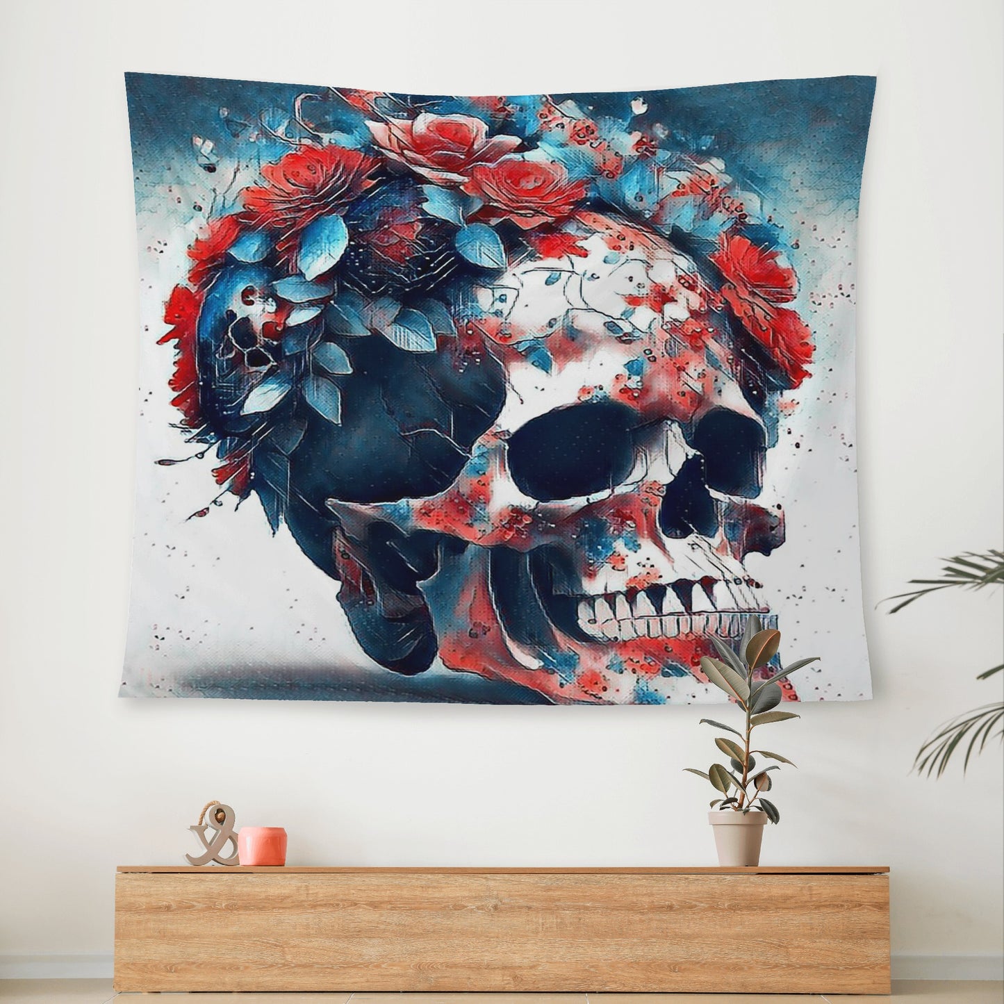 Sugar Skull Wall Tapestry