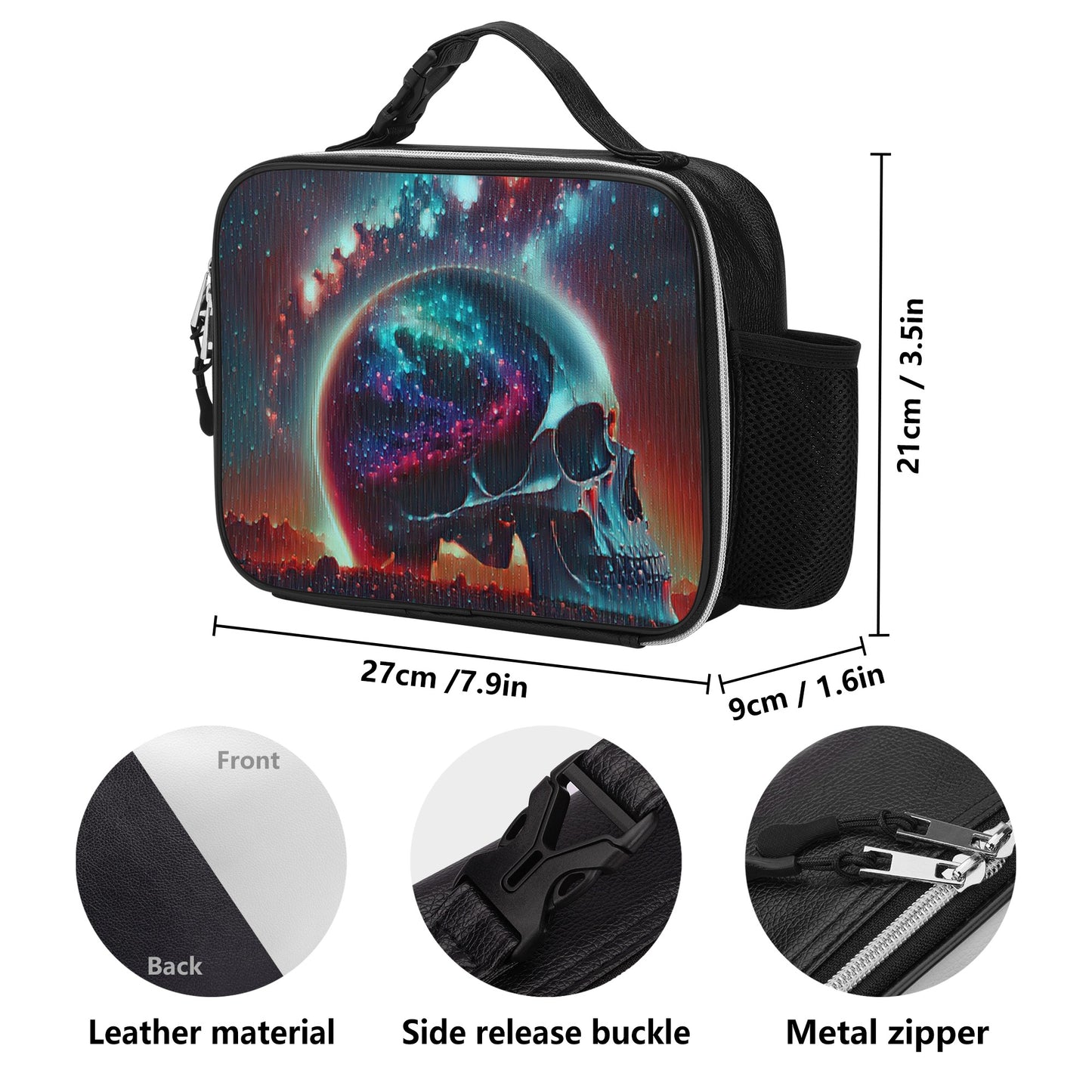 We are One Detachable Leather Lunch Bag