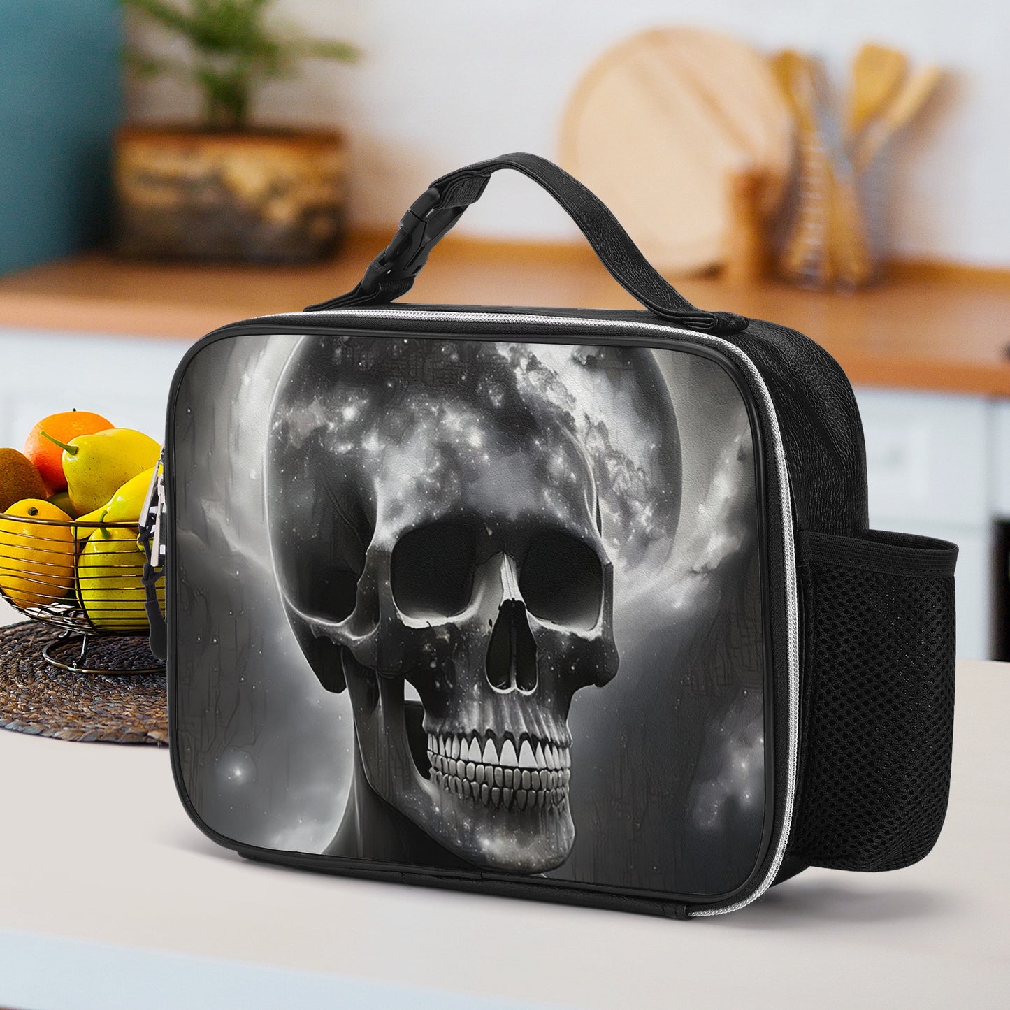Third Eye Detachable Leather Lunch Bag