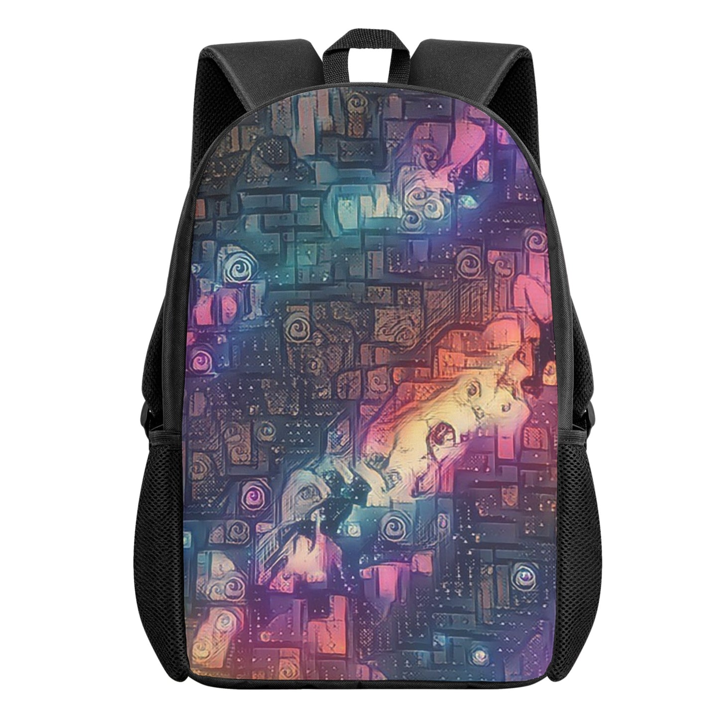 Starry Night Kids Black Chain Backpack