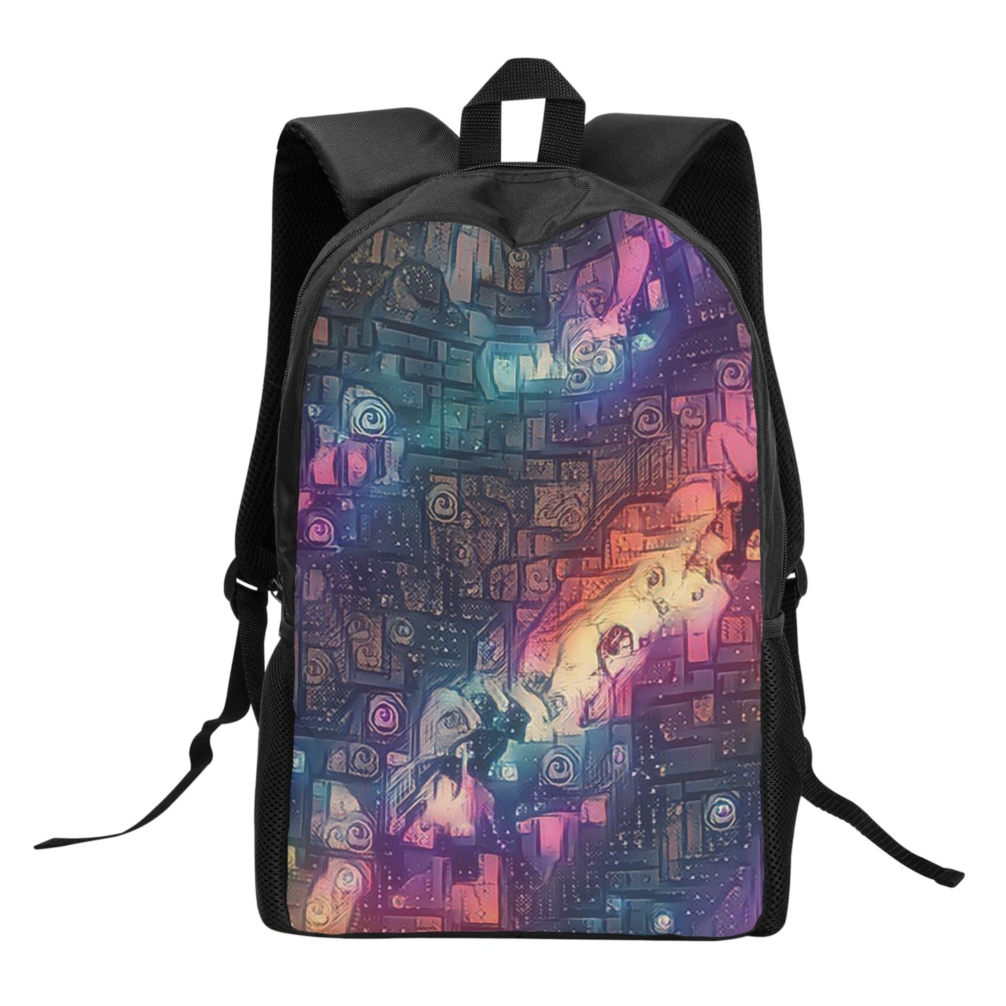 Starry Night Kids Black Chain Backpack
