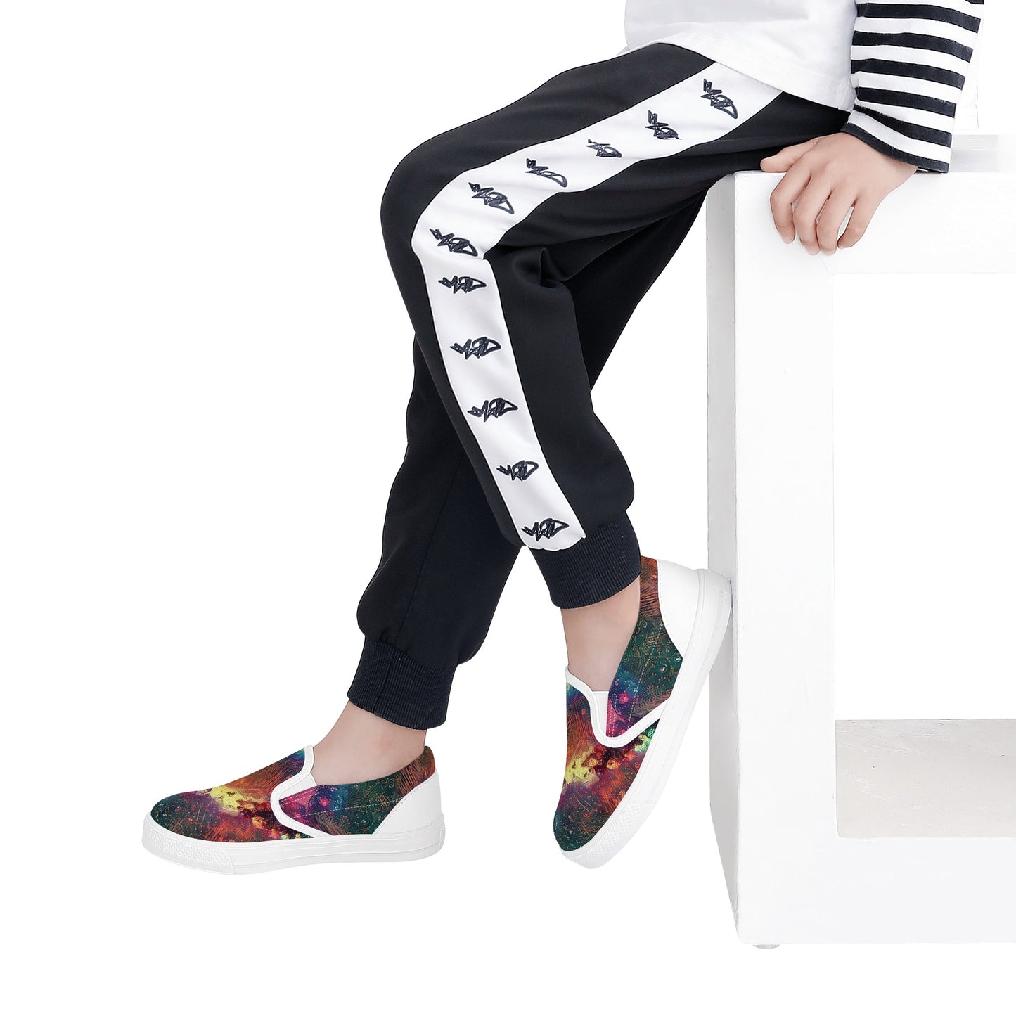 Starry Night Kids Slip On Shoes