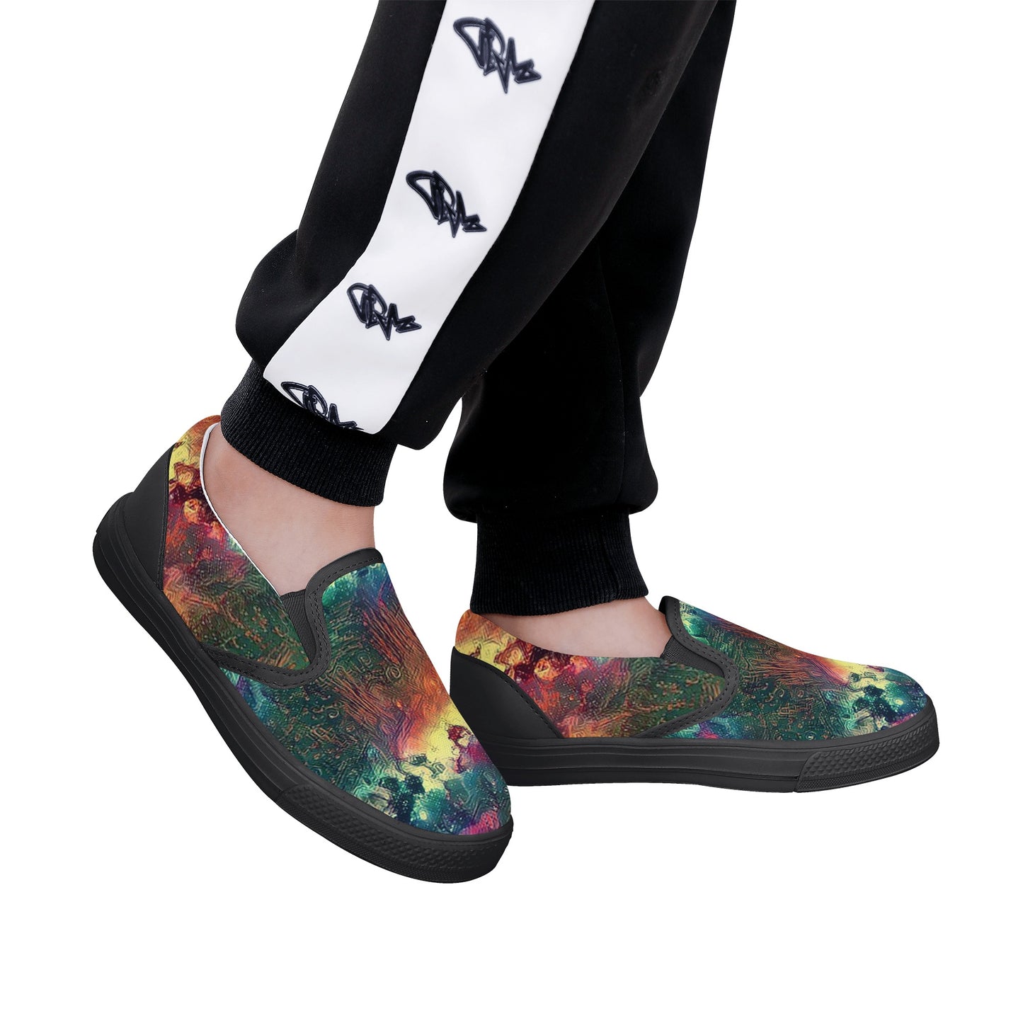 Starry Night Kids Slip On Shoes