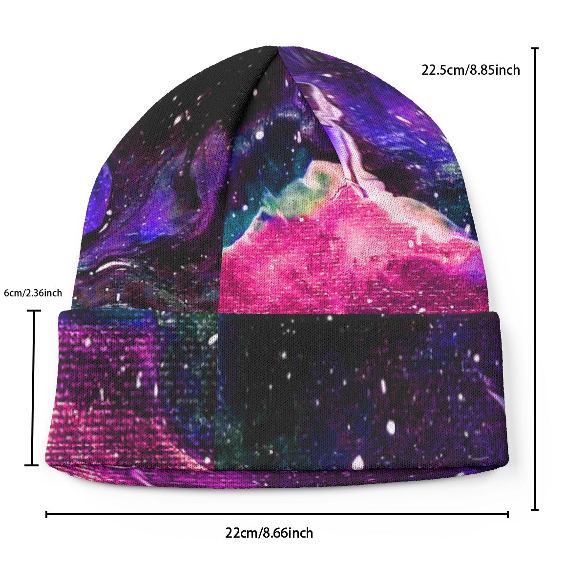 Galactic Clouds Knitted Hat