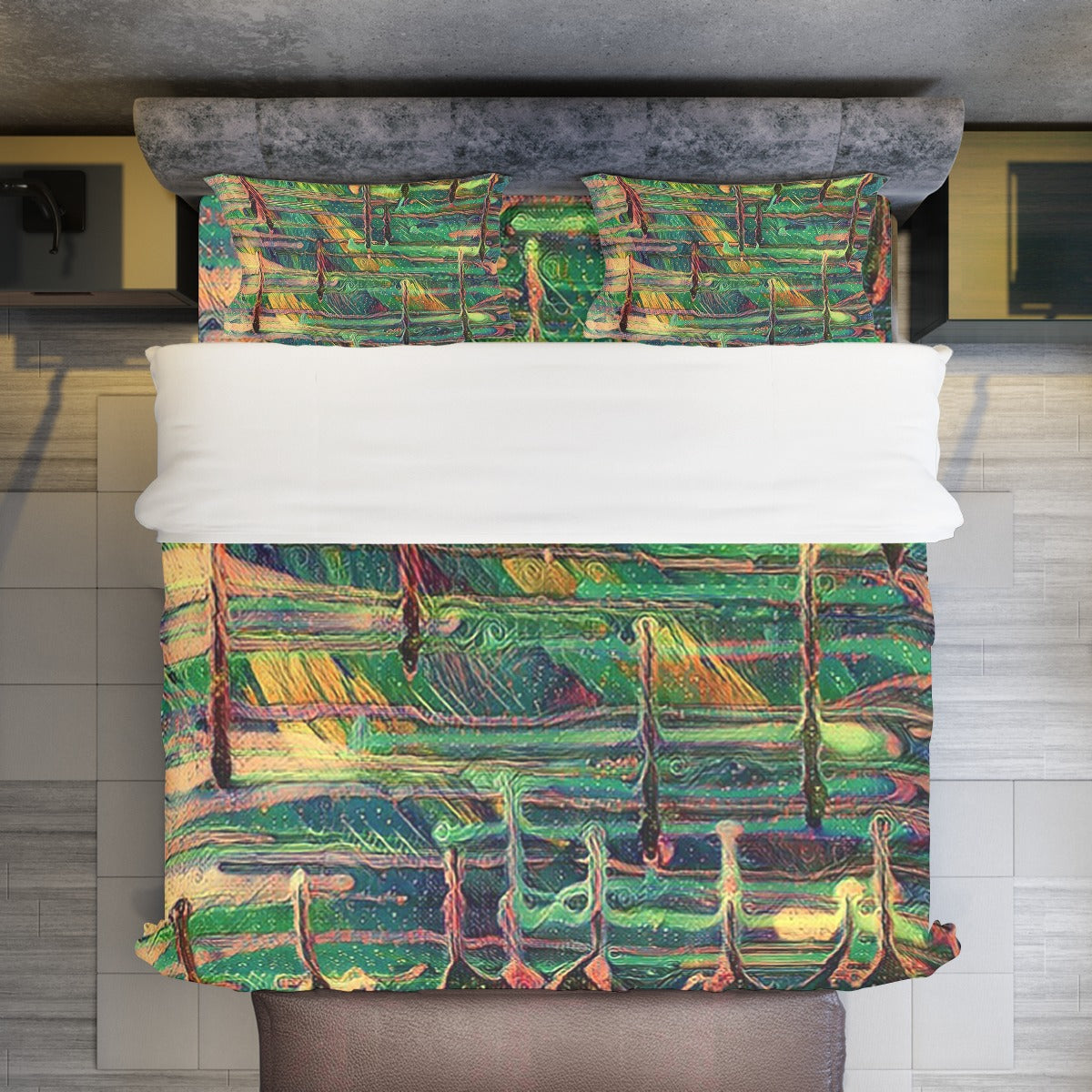 Drip Grunge Four-piece Duvet Cover Set