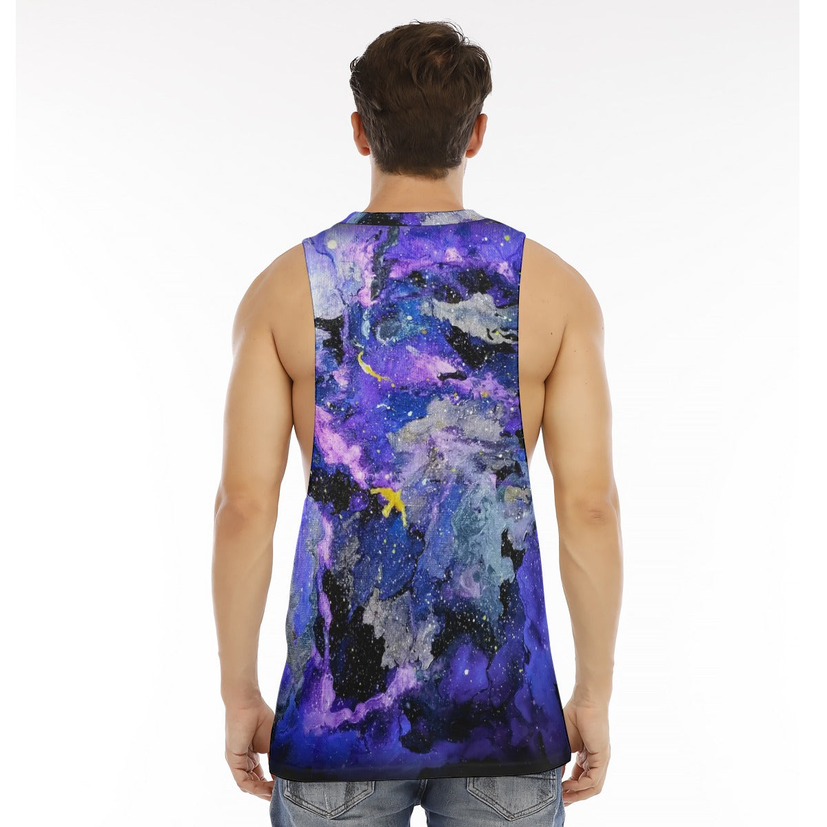 Fly High Men's O-neck Long Tank Top