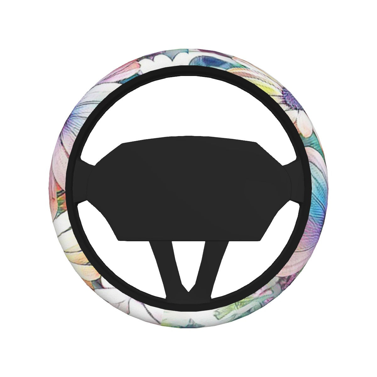 Colorful Daisies Steering Wheel Cover