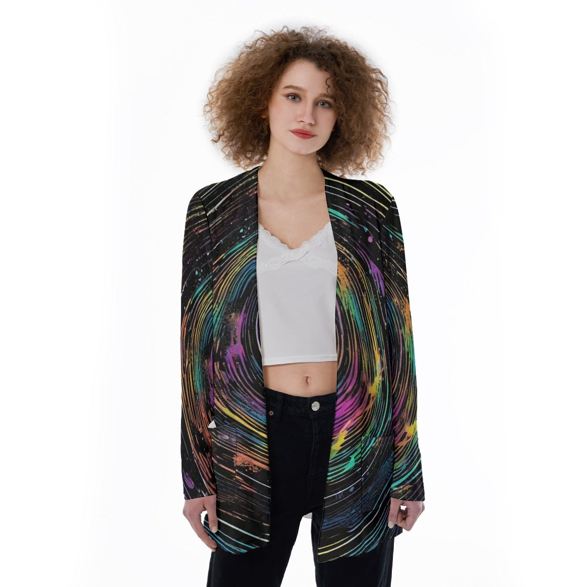 Abstract Whirlpool Women's Cover With Pocket