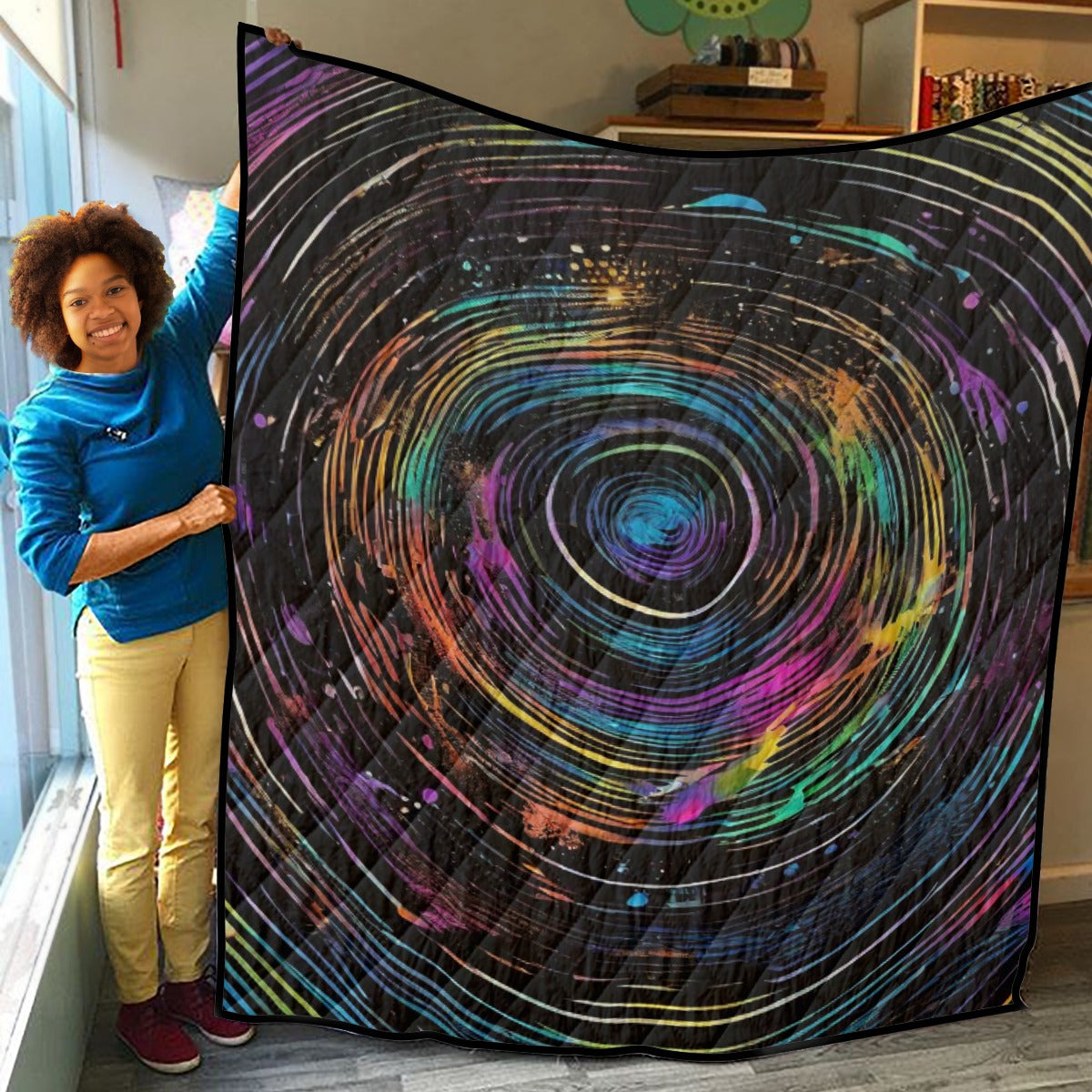 Lightweight & Breathable Quilt With Edge-wrapping Strips