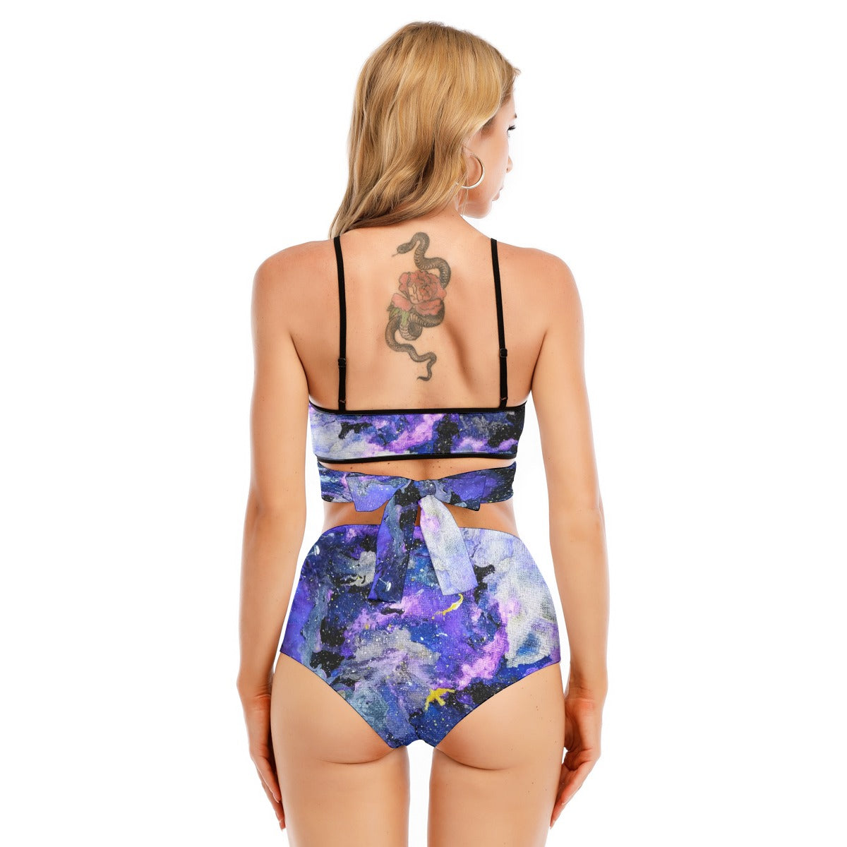 Fly High Women's Bikini Swimsuit With Cross Straps