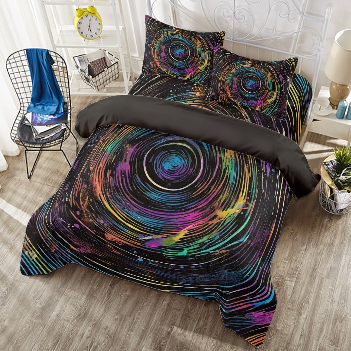 Psychedelic Swirl Four-piece Duvet Cover Set