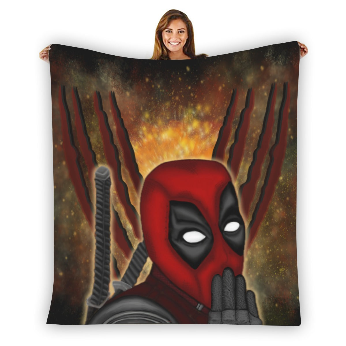 Deadpool/Wolverine Flannel Blanket