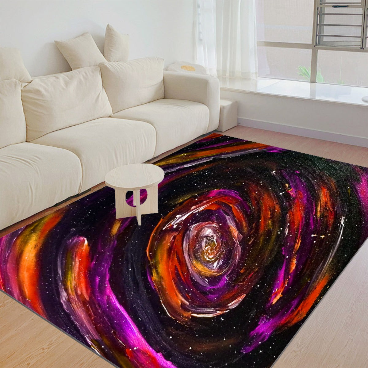 Vortex Red/Pink Foldable Rectangular Thickened Floor Mat