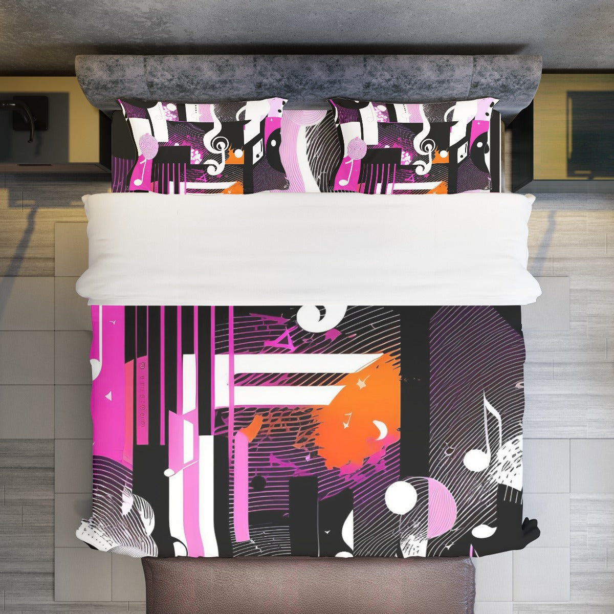 Abstract Music Four-piece Duvet Cover Set