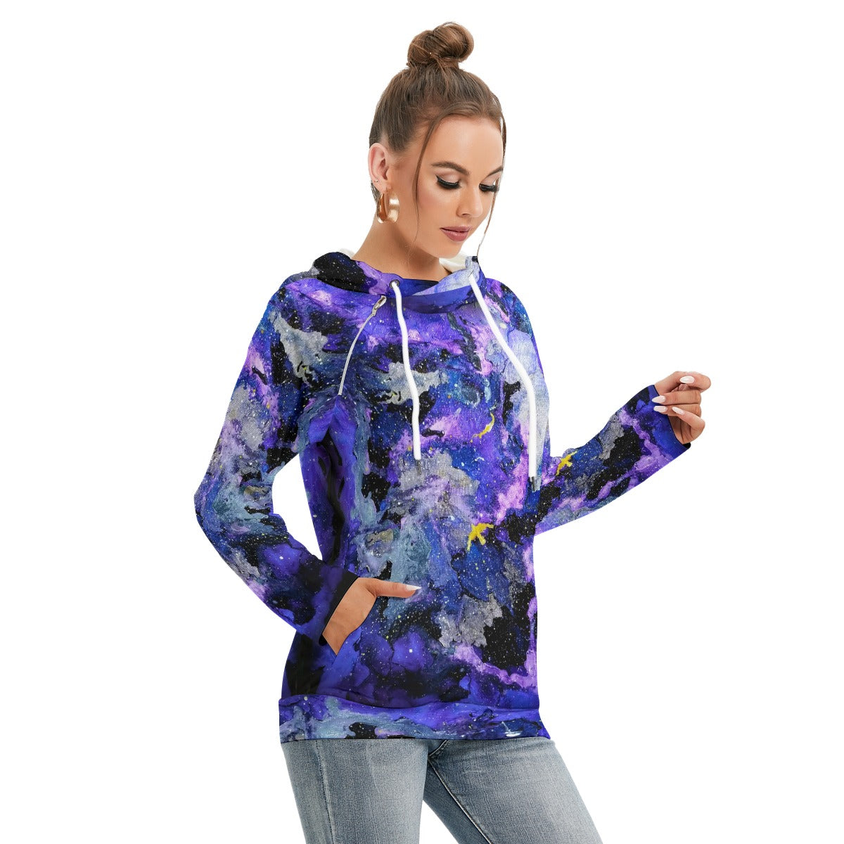 Fly High Women's Hoodie With Double Hood