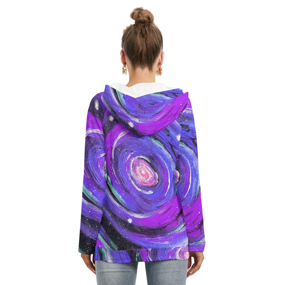 Passion Purple Women's Hoodie With Double Hood