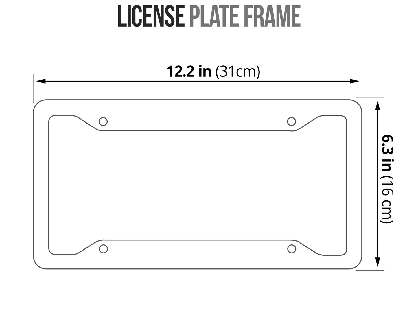 Drip License Plate Frames