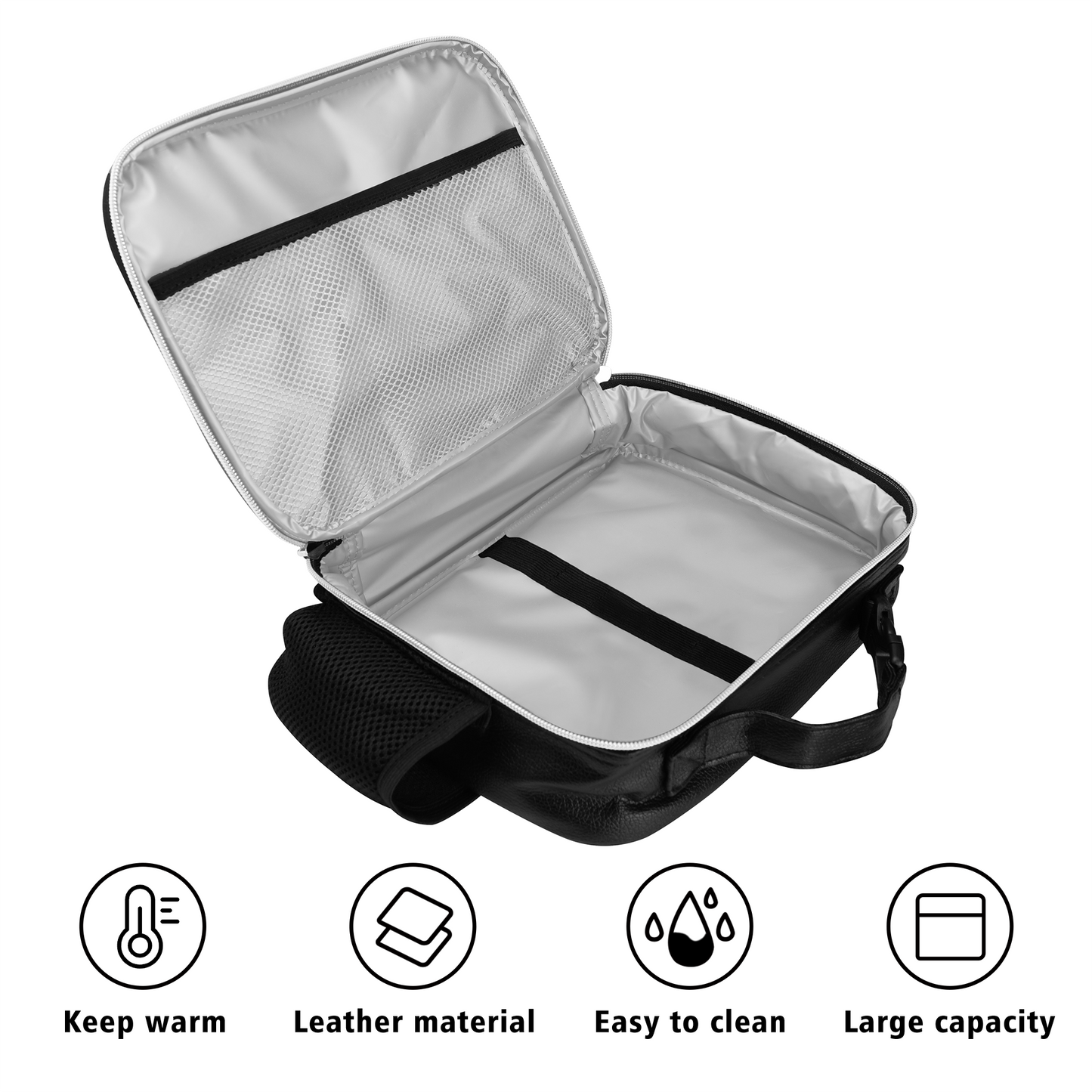 We are One Detachable Leather Lunch Bag