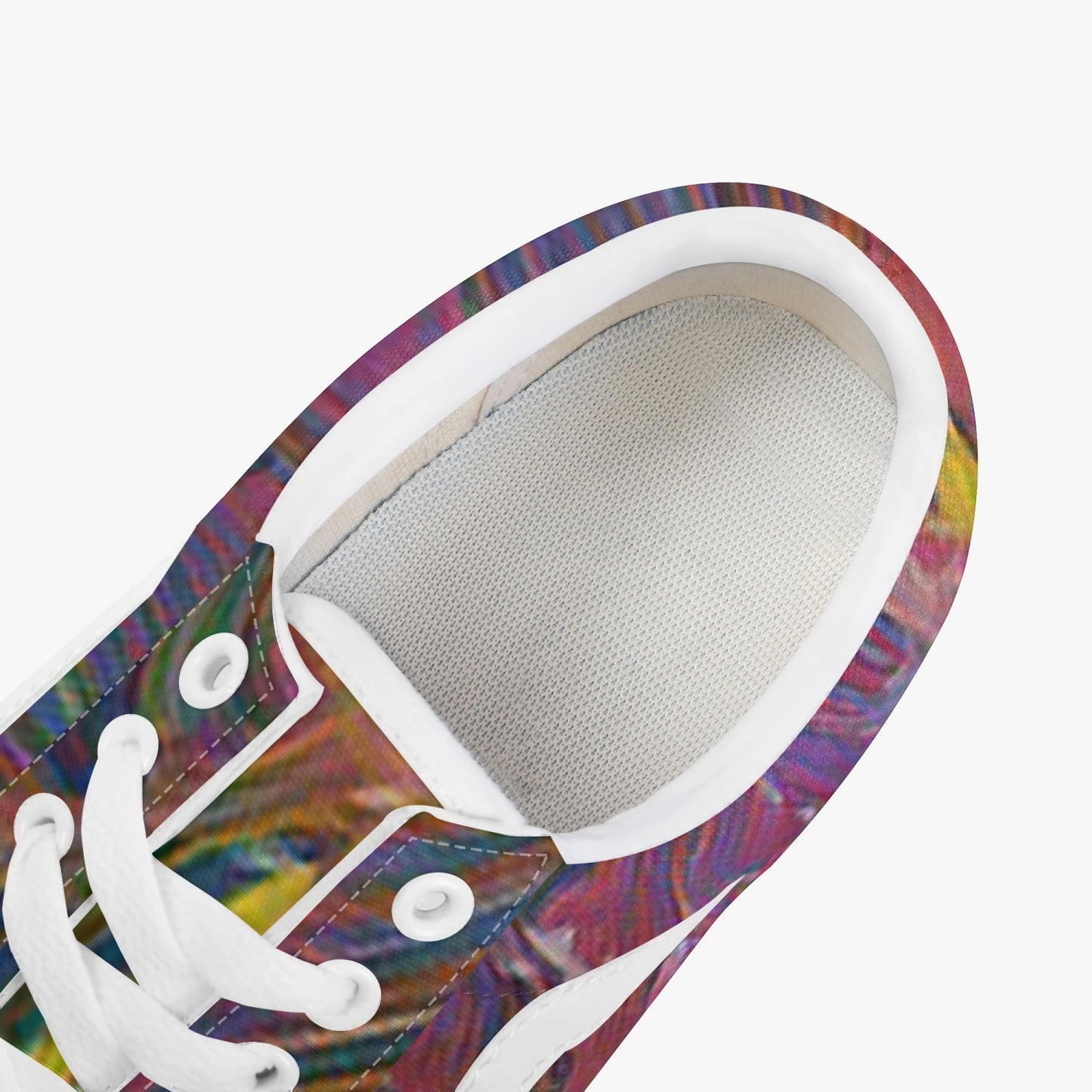 Space Petals Trendy Low-Top Canvas Sneakers