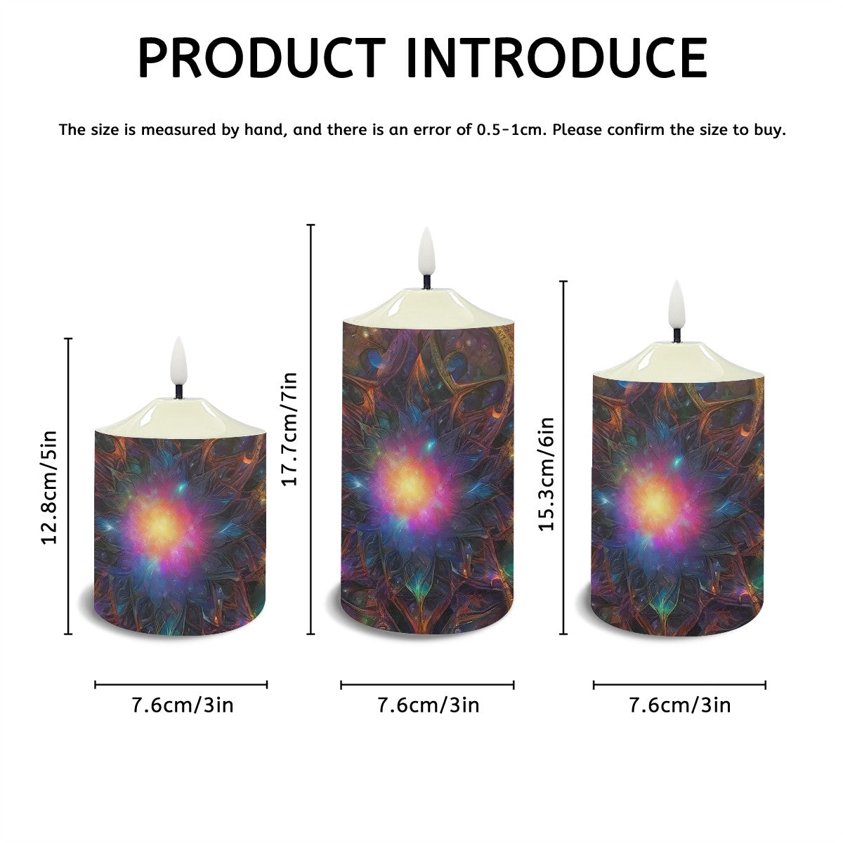 Ascension Flameless Candles Lamp Set of 3