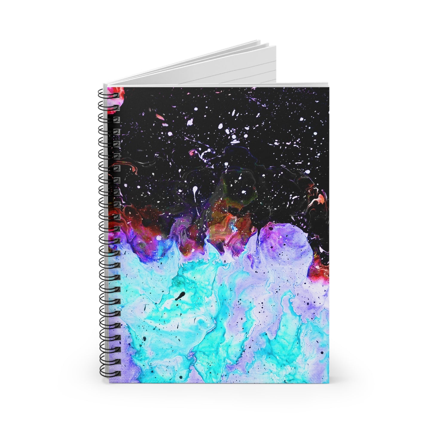 Galactic Fire Spiral Notebook - Ruled Line