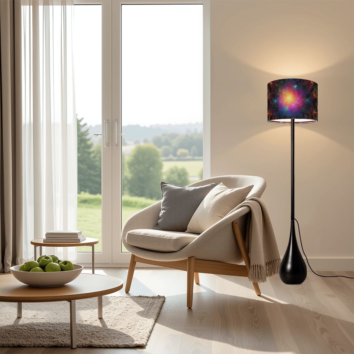 Ascension Teardrop Shaped Floor Lamp