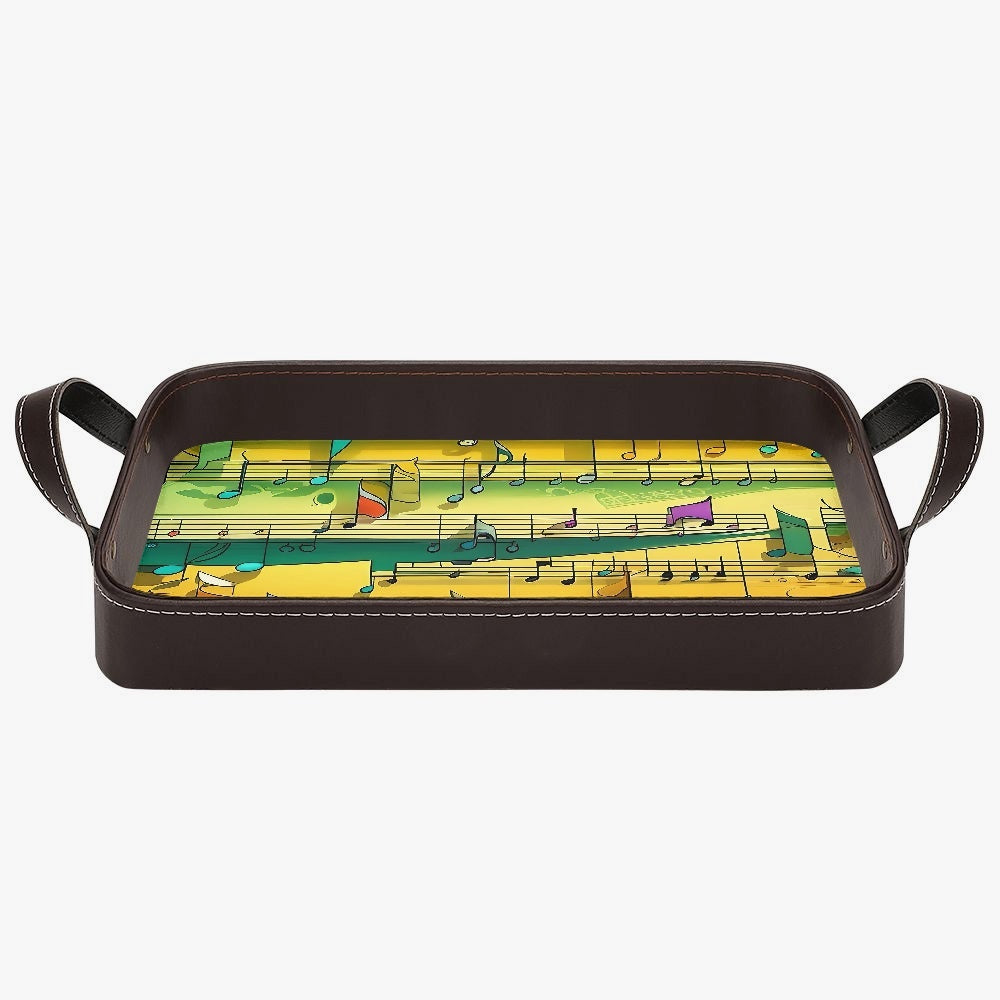 Musical Dance Leather Tray