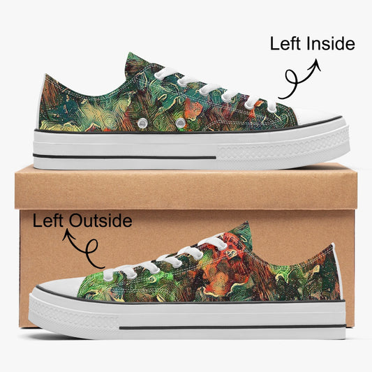 Space Storm Low Canvas Shoes-White sole