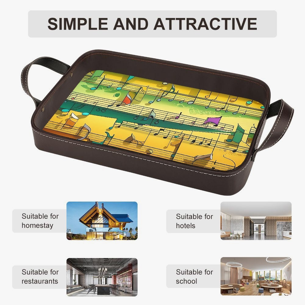 Musical Dance Leather Tray