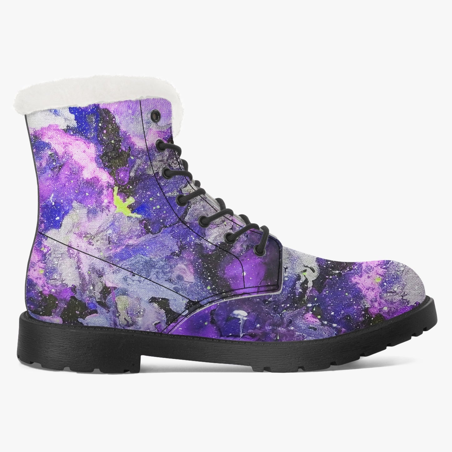 Fly High Faux Fur Leather Boots