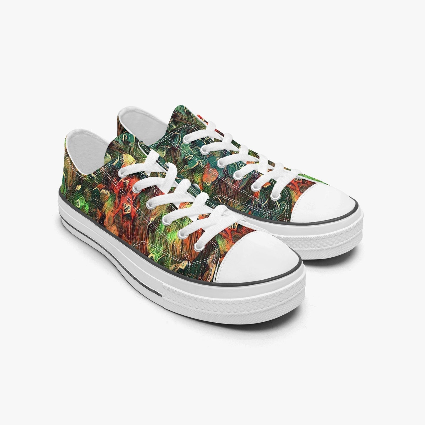 Space Storm Low Canvas Shoes-White sole