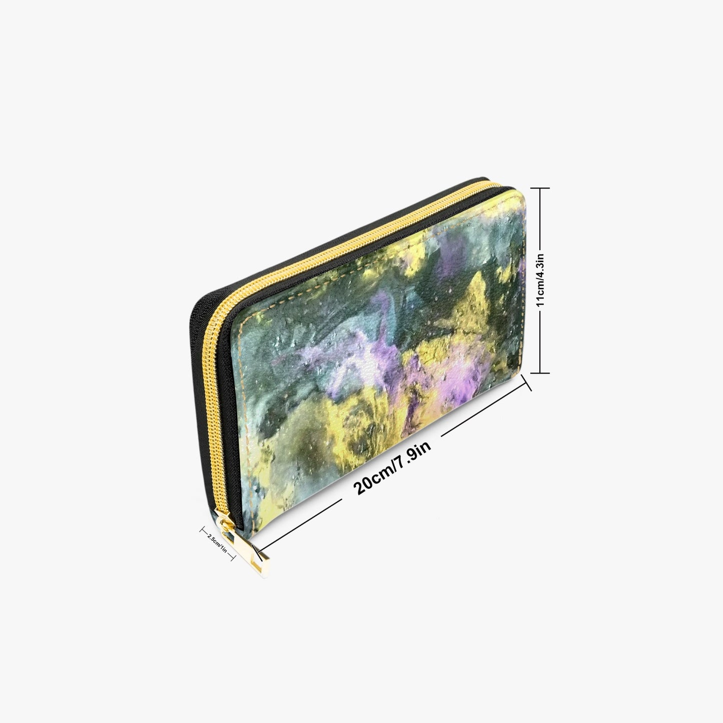 Golden Galaxy Long Type Zipper Purse