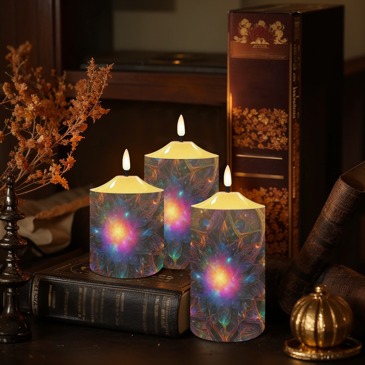 Ascension Flameless Candles Lamp Set of 3