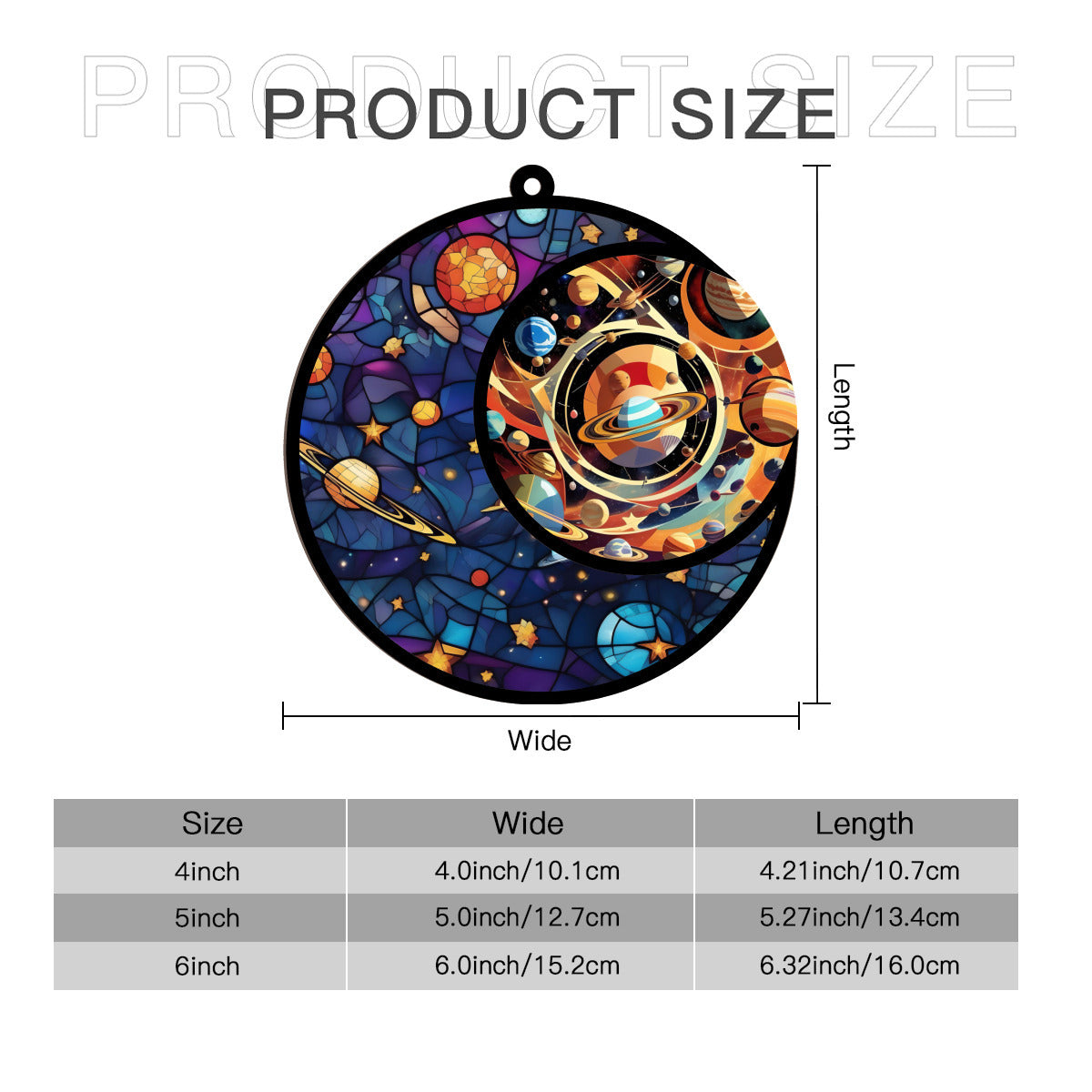 Stained Space Window Ornament